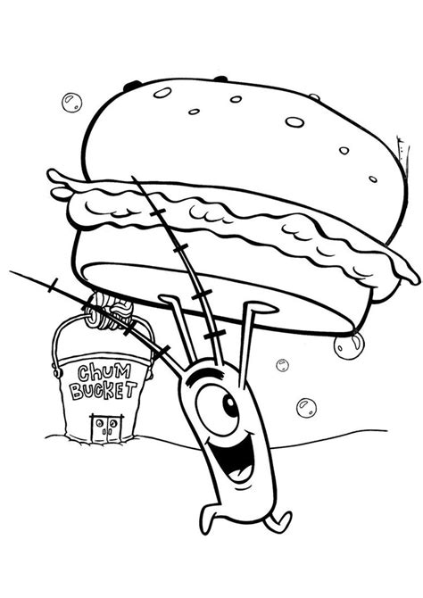 spongebob krabby patty coloring pages.